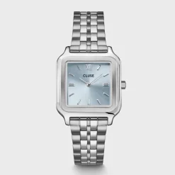 CLUSE Montres Argent|Gracieuse^Gracieuse Watch Steel, Light Blue, Silver Colour