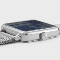 CLUSE Montres Argent|La Tétragone^La Tétragone Mesh Blue, Silver Colour