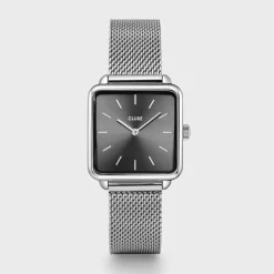 CLUSE Montres Argent|La Tétragone^La Tétragone Mesh Dark Grey, Silver Colour
