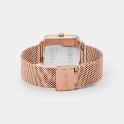 CLUSE Montres Rose Gold|La Tétragone^La Tétragone Mesh Full Rose Gold