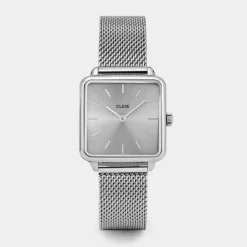 CLUSE Montres Argent|La Tétragone^La Tétragone Mesh Full Silver Colour