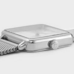 CLUSE Montres Argent|La Tétragone^La Tétragone Mesh Full Silver Colour