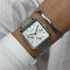 CLUSE Montres Argent|La Tétragone Multifunction^La Tétragone Multifunction Watch Steel, Full Silver Colour