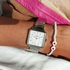 CLUSE Montres Argent|La Tétragone^La Tétragone Steel White Pearl, Silver Colour