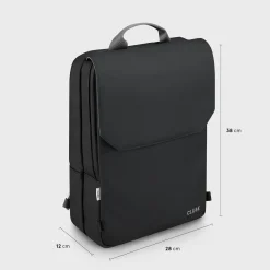 CLUSE Le Réversible^Le Réversible Backpack, Black Grey, Silver Colour