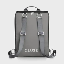 CLUSE Le Réversible^Le Réversible Backpack, Black Grey, Silver Colour