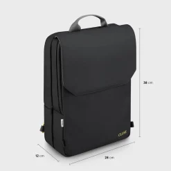 CLUSE Le Réversible^Le Réversible Backpack, Black Grey, Gold Colour