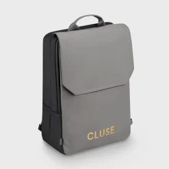 CLUSE Le Réversible^Le Réversible Backpack, Black Grey, Gold Colour