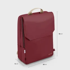 CLUSE Le Réversible^Le Réversible Backpack, Bordeaux Beige, Gold Colour