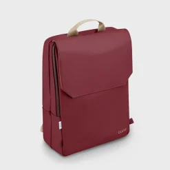 CLUSE Le Réversible^Le Réversible Backpack, Bordeaux Beige, Gold Colour