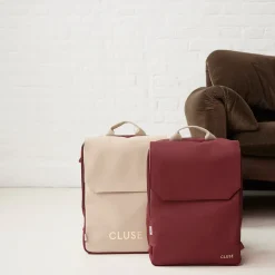 CLUSE Le Réversible^Le Réversible Backpack, Bordeaux Beige, Gold Colour