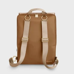 CLUSE Le Réversible^Le Réversible Backpack, Camel Beige, Gold Colour