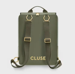 CLUSE Le Réversible^Le Réversible Backpack, Light Green Olive, Gold Colour