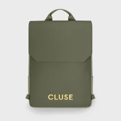 CLUSE Le Réversible^Le Réversible Backpack, Light Green Olive, Gold Colour