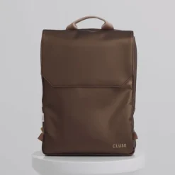 CLUSE Le Réversible^Le Réversible Backpack, Metallic Brown Beige, Gold Colour