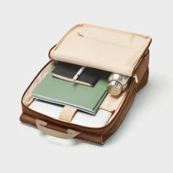 CLUSE Le Réversible^Le Réversible Backpack, Metallic Brown Beige, Gold Colour