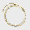 CLUSE Bracelets^Élevé Braided Snake Bracelet, Bicolour