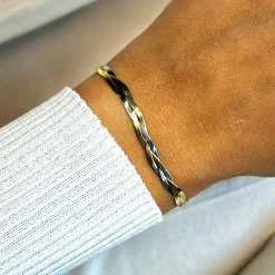 CLUSE Bracelets^Élevé Braided Snake Bracelet, Bicolour