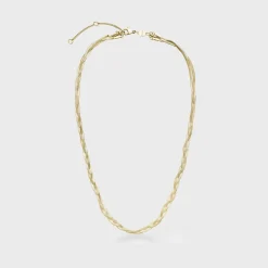 CLUSE Colliers^Élevé Braided Snake Necklace, Gold Colour