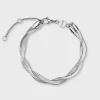 CLUSE Bracelets^Élevé Twisted Snake Bracelet, Silver Colour
