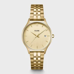 CLUSE Montres Or|Minuit^Minuit Date Watch Steel, Full Gold Colour