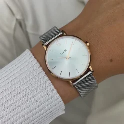 CLUSE Montres Rose Gold|Minuit^Minuit Mesh Bicolour