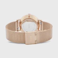 CLUSE Montres Noir|Montres Rose Gold^Minuit Mesh Black, Rose Gold Colour