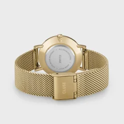 CLUSE Montres Or|Minuit^Minuit Mesh Crystals, Full Gold Colour