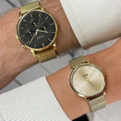 CLUSE Montres Or|Minuit^Minuit Mesh Crystals, Full Gold Colour