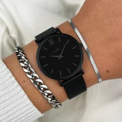 CLUSE Montres Noir|Minuit^Minuit Mesh Full Black