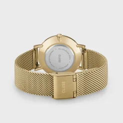 CLUSE Montres Or|Minuit^Minuit Mesh, Green, Gold Colour