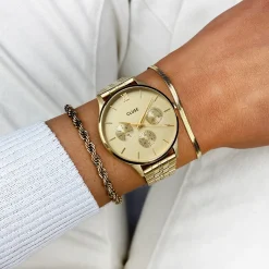 CLUSE Montres Or|Minuit Multifunction^Minuit Multifunction Watch Steel, Full Gold colour