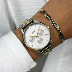 CLUSE Minuit Multifunction|Minuit^Minuit Multifunction Watch Steel, Bicolour