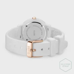 CLUSE Minuit^Minuit Nylon White, Rose Gold Colour
