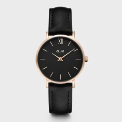 CLUSE Montres Noir|Montres Rose Gold^Minuit Rose Gold Black/Black