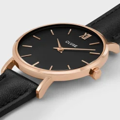 CLUSE Montres Noir|Montres Rose Gold^Minuit Rose Gold Black/Black