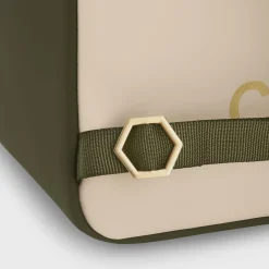 CLUSE Nuitée^Nuitée Backpack, Dark Green Beige, Gold Colour