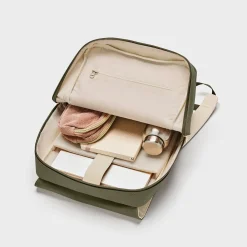 CLUSE Nuitée^Nuitée Backpack, Dark Green Beige, Gold Colour