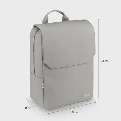 CLUSE Nuitée^Nuitée Backpack, Light Grey, Gold Colour