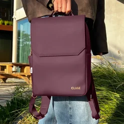 CLUSE Nuitée^Nuitée Backpack, Plum, Gold Colour