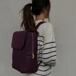 CLUSE Nuitée^Nuitée Backpack, Plum, Gold Colour