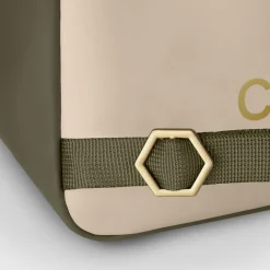 CLUSE Nuitée Petite^Nuitée Petite Backpack, Dark Green Beige, Gold Colour