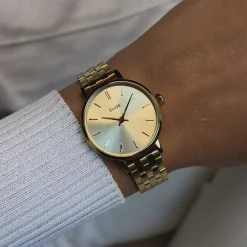 CLUSE Montres Or|Pavane Petite^Pavane Petite 2.0 Steel Watch, Full Gold Colour