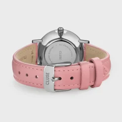 CLUSE Montres Argent|Pavane Petite^Pavane Petite Leather Pink, Silver Colour