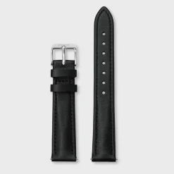 CLUSE Voir Bracelets De La Tétragone|Voir Bracelets De La Tétragone Multifunction^Strap 16 mm Leather Black, Silver Colour