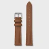 CLUSE Voir Bracelets De La Tétragone|Voir Bracelets De La Tétragone Multifunction^Strap 16 mm Leather Caramel, Silver Colour