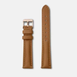 CLUSE Voir Bracelets De La Tétragone|Voir Bracelets De La Tétragone Multifunction^Strap 16 mm Leather Caramel, Rose Gold Colour