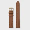 CLUSE Voir Bracelets De La Tétragone|Voir Bracelets De La Tétragone Multifunction^Strap 16 mm Leather Caramel, Gold Colour