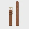 CLUSE Voir Bracelets De Boho Chic Petite|Voir Bracelets De Féroce Mini^Strap 12 mm Leather Caramel, Gold Colour