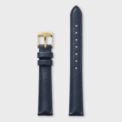 CLUSE Voir Bracelets De Fluette|Voir Bracelets De Gracieuse Petite^Strap 14 mm Leather Navy Blue, Gold Colour